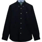 Superdry Preppy Oxford Long Sleeve Shirt Bleu XL Homme
