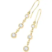 Luigi Merano Boucles d'oreilles or / transparent