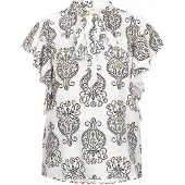 Usha Chemisier noir / blanc