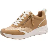 Tamaris Baskets basses camel / blanc