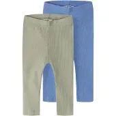 TWO SOON Leggings bleu / kaki