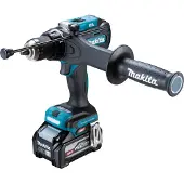 Makita Perceuse-visseuse à percussion sans fil HP 003 GU201 40 V max. 180 Nm sans balais + 2 batteries 4,0 Ah + chargeur + Makpac