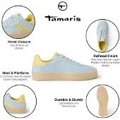 Tamaris 23723 Chaussures à lacets de femme - chaussures basses sportives bleues NEU