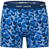 Happy Shorts Boxers 'Happy' bleu marine / bleu roi / bleu-gris