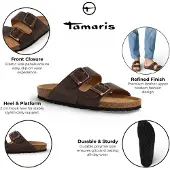 Tamaris Mules Plate en cuir