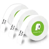 Olympia 3 x 1 Endlospapierrolle für Etikettendrucker weiss 14,0, mm x 7,5 m (14 mm)