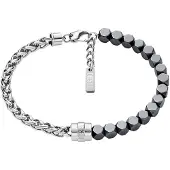 Diesel Bracelet anthracite / argent