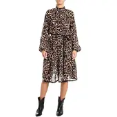 Replay W9113.000.74994 Long Sleeve Midi Dress Multicolore XS Femme