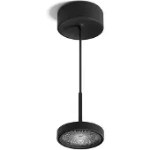 Sigor Suspension , Nivo, dimmable, Noir, Salon / séjour, Aluminium, Moderne