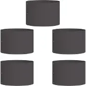 vidaXL Pots de jardin 5 pcs Noir 30 x 30 x 20 cm Acier