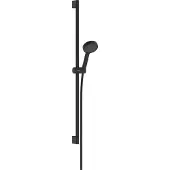 Hansgrohe Ensemble de douche Activera Select S 95 2jet EcoSmart avec barre de douche 90 cm, noir mat, 1 pièce.