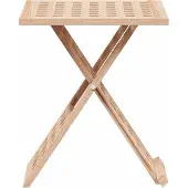 vidaXL Table basse pliante 33X33X40,5 cm en bois de noyer massif Lumarko