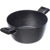 Moneta Etnea, 2,6 l, rond, noir, aluminium, pierre artificielle, noir