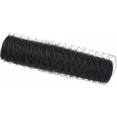 vidaXL Clôture hexagonale grise 0,6 x 10 m en PVC