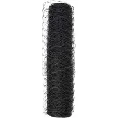 vidaXL Clôture hexagonale Gris 0,4 x 25 m PVC