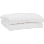 vidaXL Couette avec oreiller 3 pcs blanc microfibre