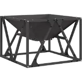 vidaXL Foyer Noir 50 x 50 x 35 cm Acier