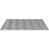vidaXL Escalier Marchepied Carré 4 pcs Argent 50 x 50 cm Aluminium