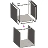 vidaXL Étagère à bois de chauffage Anthracite 40x40x40 cm Acier laminé à froid