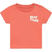 Noppies T-Shirt orange / blanc