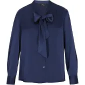 Faina Chemisier bleu marine