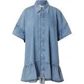 Kamila Šikl Robe-chemise bleu clair
