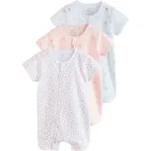 Next Barboteuse / body bleu pastel / vert / rose / blanc
