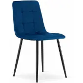 Leobert Chaise KARA - velours bleu marine x 1