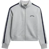 Superdry Essential Logo Track Full Zip Sweatshirt Gris XS Femme