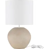 Lyora Lampe de table Mizu crème avec capuche blanche