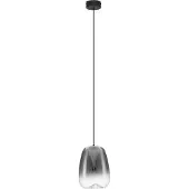Nova Luce Suspension design Oblo Verre fumé à 1 lumière