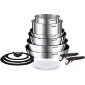 Tefal set posuđa 13 komada L897SD74, Set de poêles et de casseroles, Argent