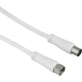 Hama Câble de raccordement SAT, fiche F (90 dB, Câble d'antenne)
