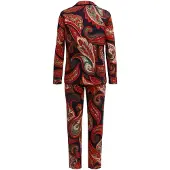 Goldenbay Pyjama 'Echium' marine / vert / rouge / blanc cassé