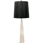 Elstead Lighting Lampe de table avec abat-jour Ascent, chromée et noire, 1xE27x60W, tissu, dimensions : 79x30x30 cm, IP20, Elstead