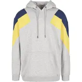 Urban Classics Sweat-shirt bleu nuit / jaune / gris
