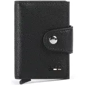 BOSS Porte-cartes en cuir grainé orné du logo