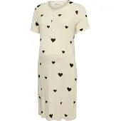 Mamalicious Chemise de nuit 'Laura Lia' écru / noir