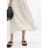 Bonprix Jupe longue avec ceinture (ens. 2 pces)