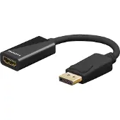 24.Se Goobay HDMI / DisplayPort adaptateur [1x DisplayPort prise mâle - 1x HDMI-Buchse] noir ore Steckkontak