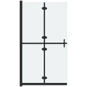 vidaXL Paroi de douche praticable pliable verre ESG mat 70x190 cm