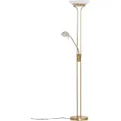 LINDBY Lampadaire , Yveta, dimmable, Or / laiton, Salon / séjour, Métal, Moderne