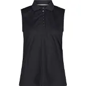 CMP 3t59776 Polo sans manches Noir XS Femme Noir XS