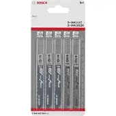 Bosch 2608667854 - Set 5 pièces lame de scie sauteuse Wood, MA 111 C