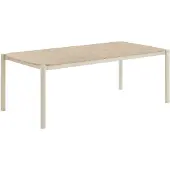 Ebuy24 Bella table de jardin 100x200cm sable, naturel.