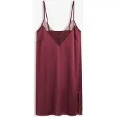 Bonprix Nuisette en satin avec broderies