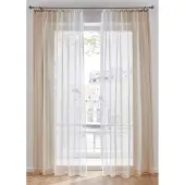 Bonprix Lot de 2 voilages en tissu léger, aussi en XXL