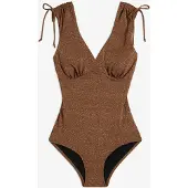 Bonprix Maillot 1 pièce sculptant brillant, maintien léger