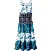 Bonprix Robe longue en jersey 100% coton