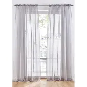 Bonprix Lot de 2 voilages en tissu léger avec coulisse passe-tringle
